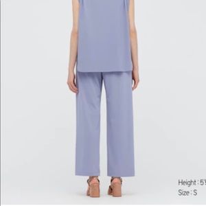 Uniqlo Blue Women’s Crepe Jersey Wide Pants XS